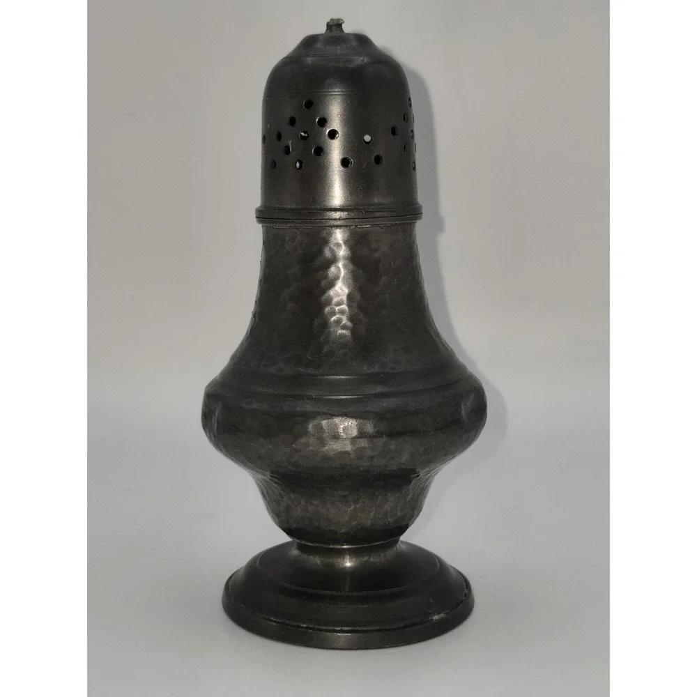 Vintage Pewter Sugar Shaker (Missing Point‎ on Top) 6